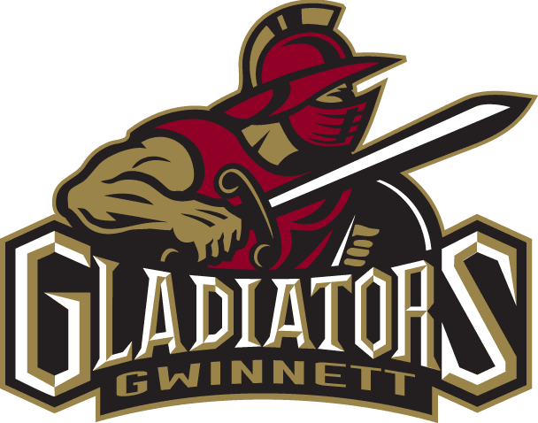 gwinnett gladiators 2003-pres primary logo iron on heat transfer